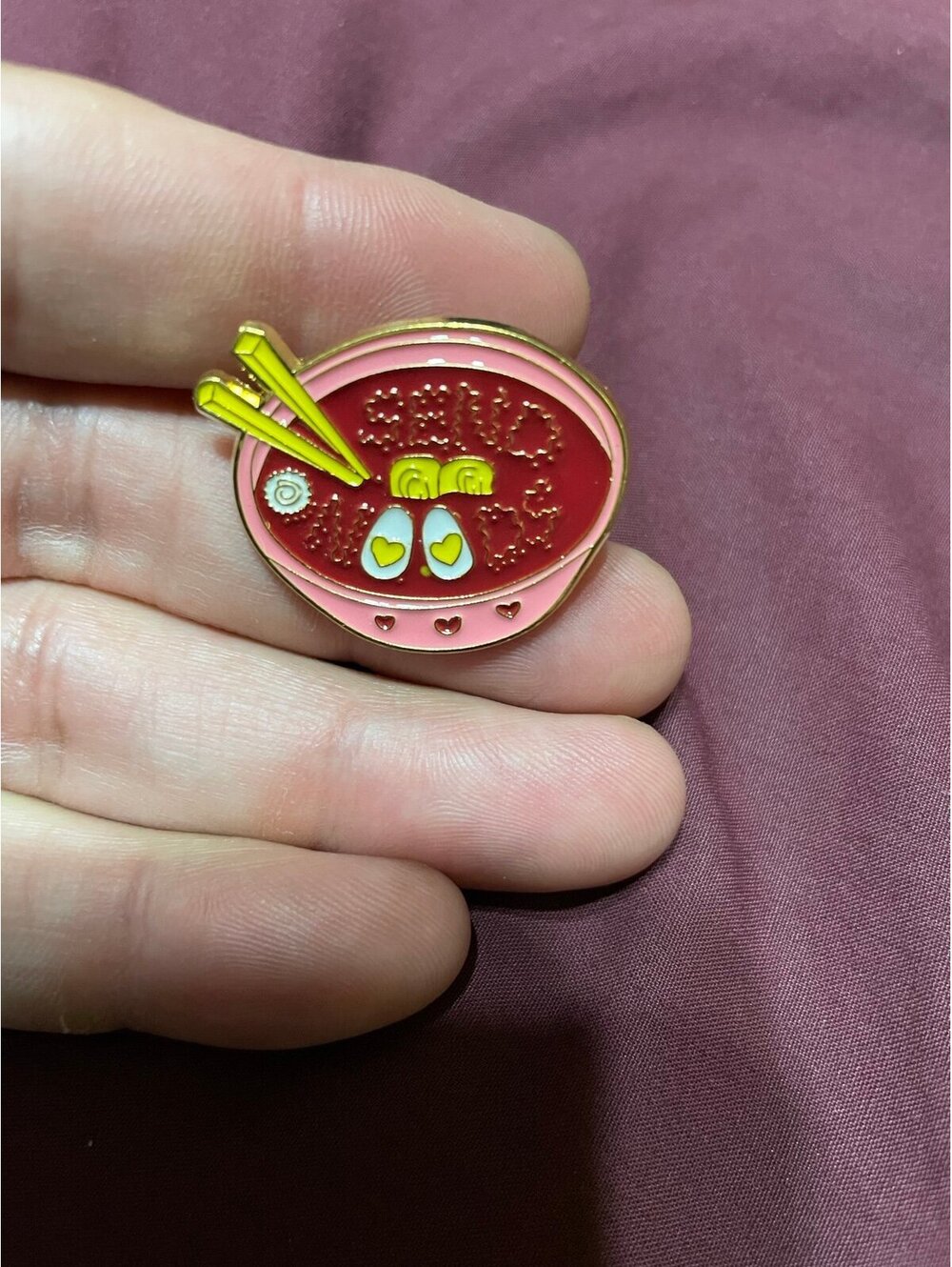 Send Noods Noodles Pin Brooch cute funny gift